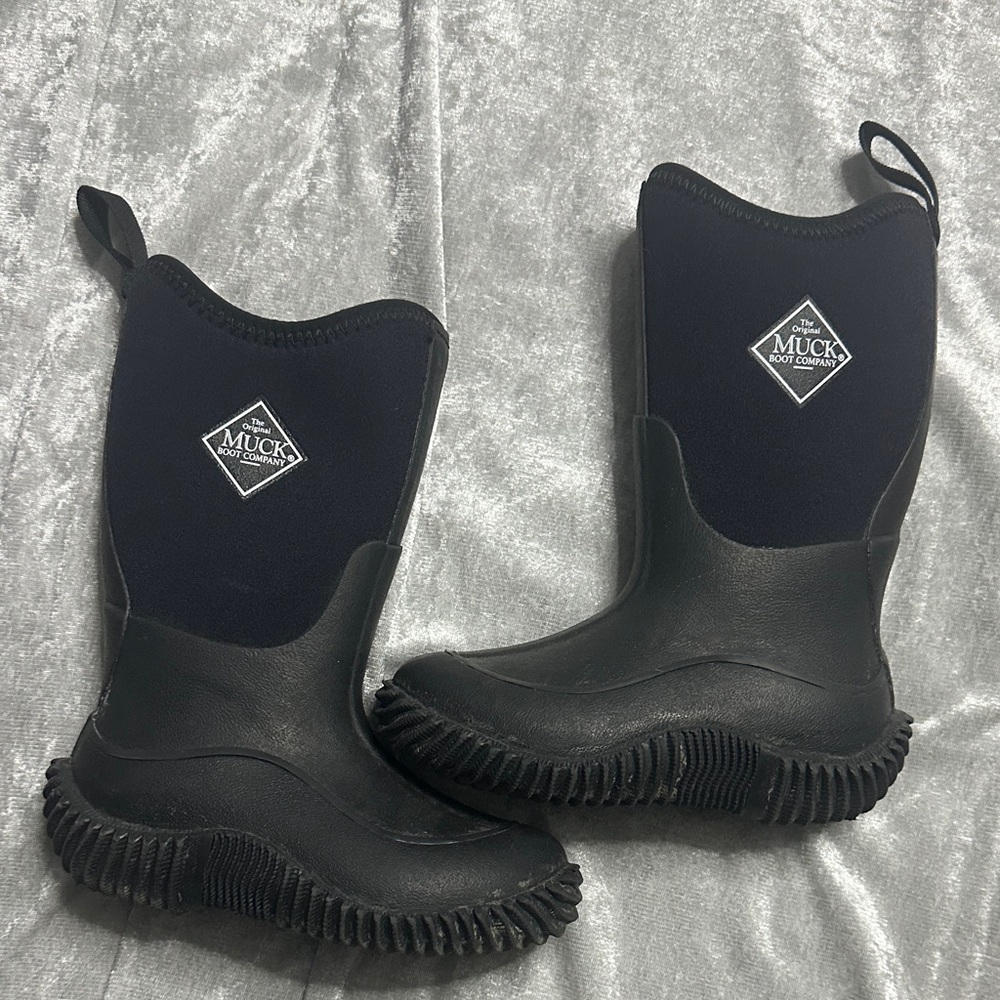 Muck Kids Black Rain & Snow Boots